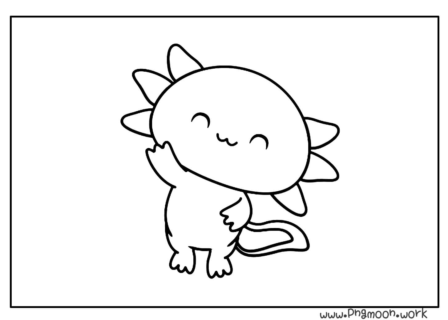 Printable Axolotl Coloring Pages Printable Axolotl Coloring Pages