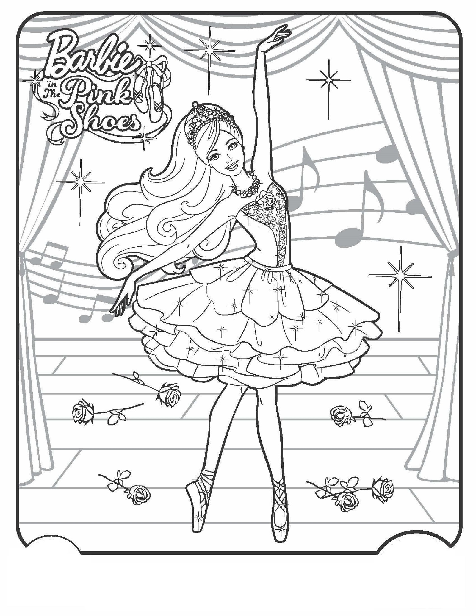 Printable Ballerina Coloring Pages Printable Ballerina Coloring Pages