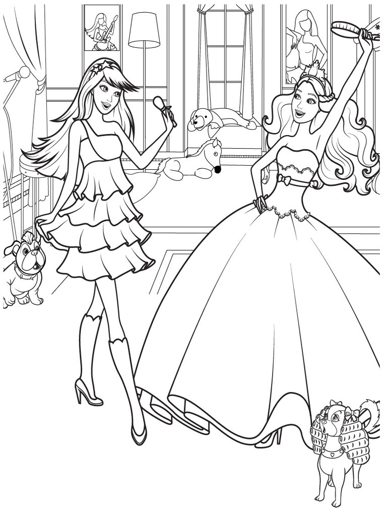 Printable Coloring Pages Of Barbie Printable Coloring Pages Of Barbie