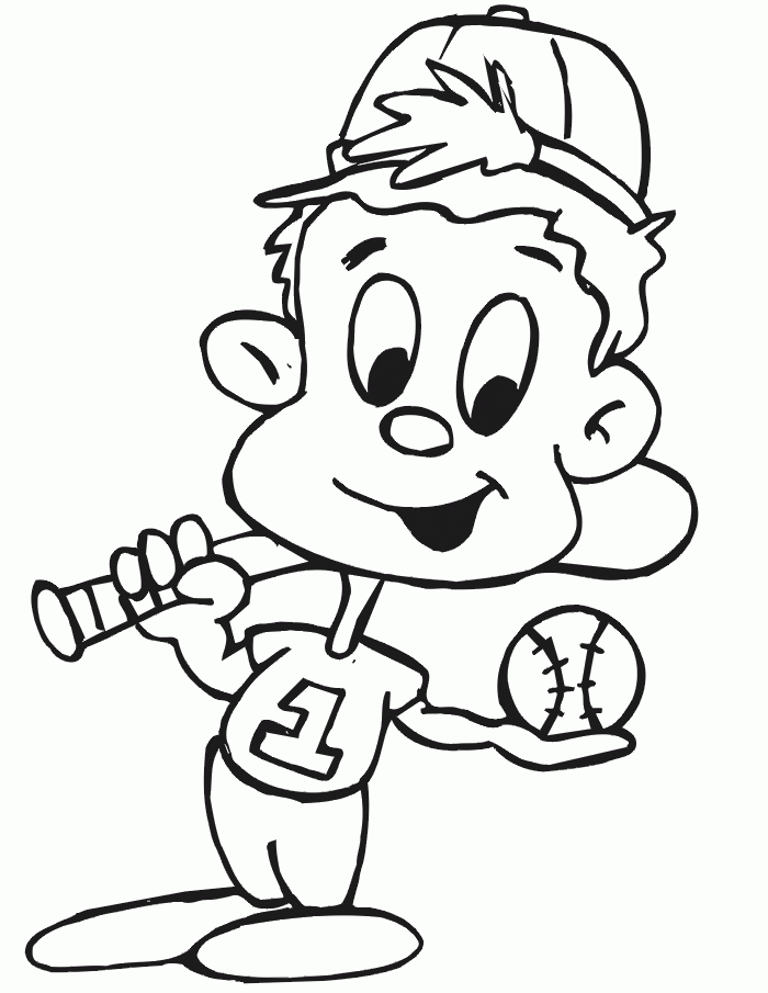 Printable Baseball Coloring Pages Printable Baseball Coloring Pages