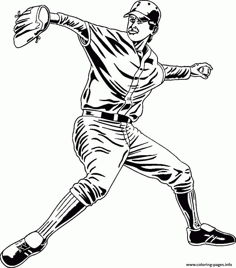 Printable Baseball Coloring Pages Printable Baseball Coloring Pages