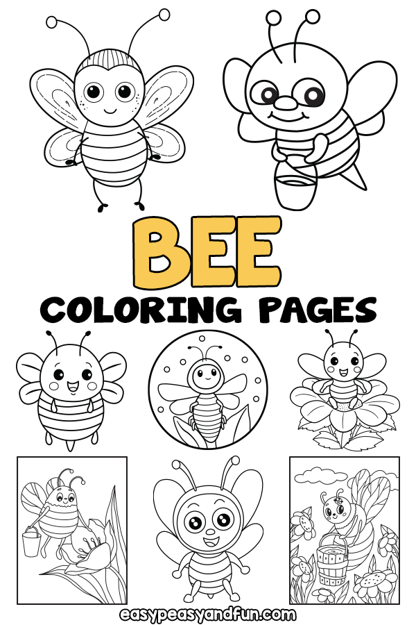 Printable Bee Coloring Pages Free Printable Templates
