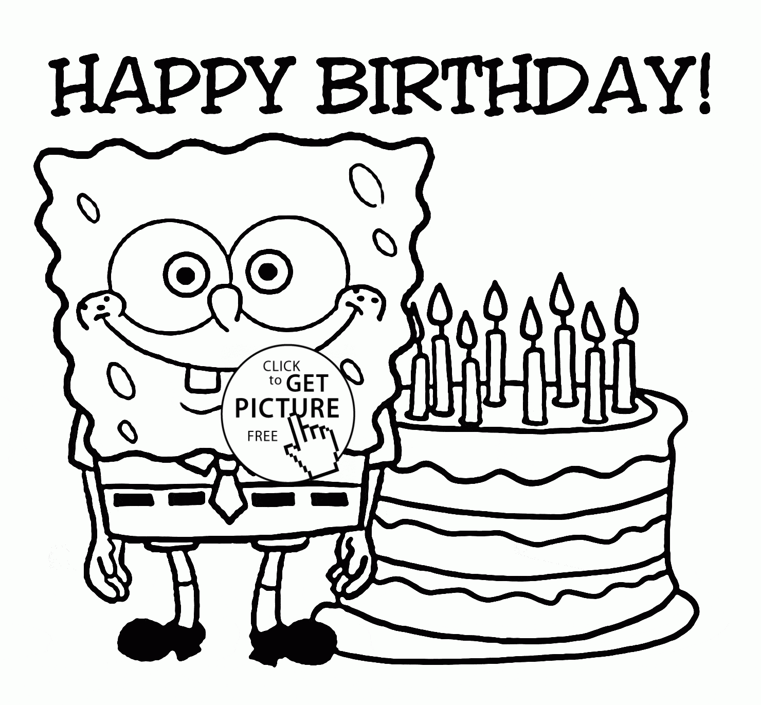 Printable Birthday Cards For Coloring Printable Birthday Cards For Coloring