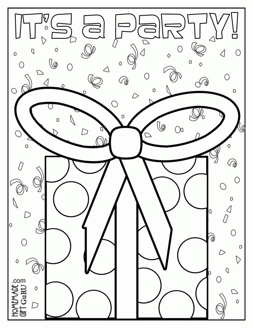 Birthday Coloring Pages Printable Birthday Coloring Pages Printable