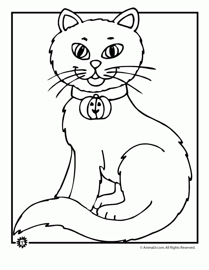 Printable Black Cat