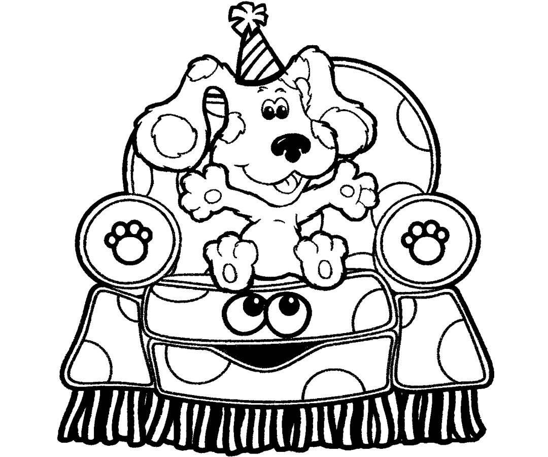 Printable Blue S Clues Coloring Pages Coloring Me Coloring Home