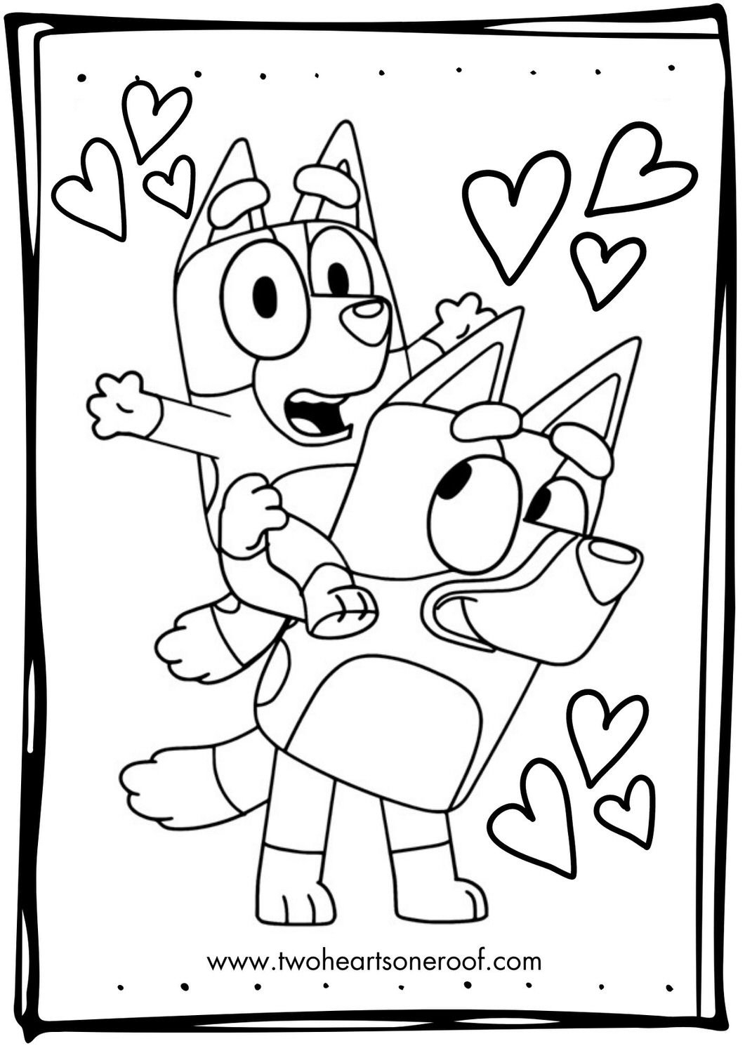 Printable Bluey Coloring Sheets Printable Bluey Coloring Sheets