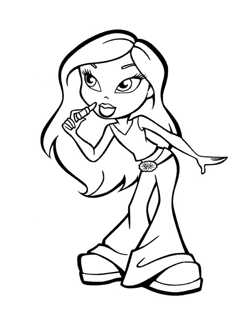 Printable Bratz Coloring Pages Printable Word Searches Printable Bratz Coloring Pages Printable Word Searches