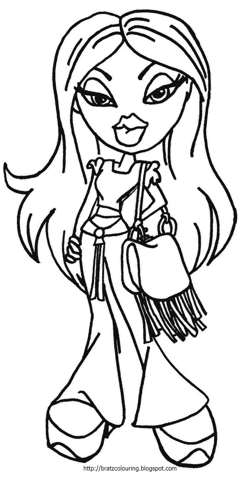 Printable Bratz Coloring Pages Printable Bratz Coloring Pages
