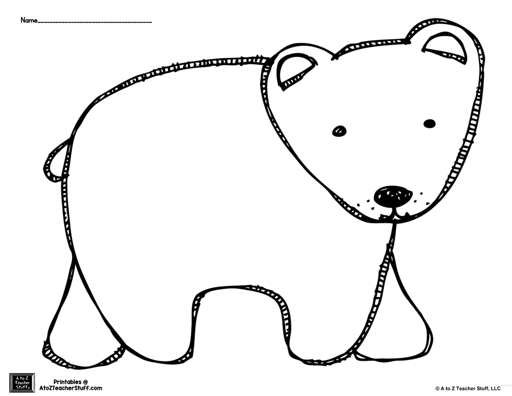 Printable Brown Bear Brown Bear Coloring Pages