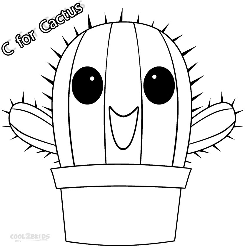 Printable Cactus Coloring Pages For Kids Cool2bKids Printable Cactus Coloring Pages For Kids Cool2bKids