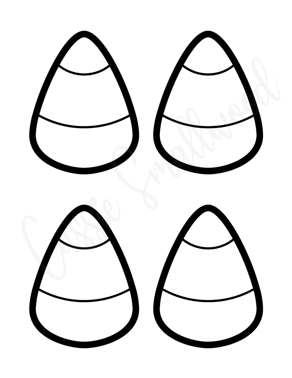 Printable Candy Corn Printable Candy Corn