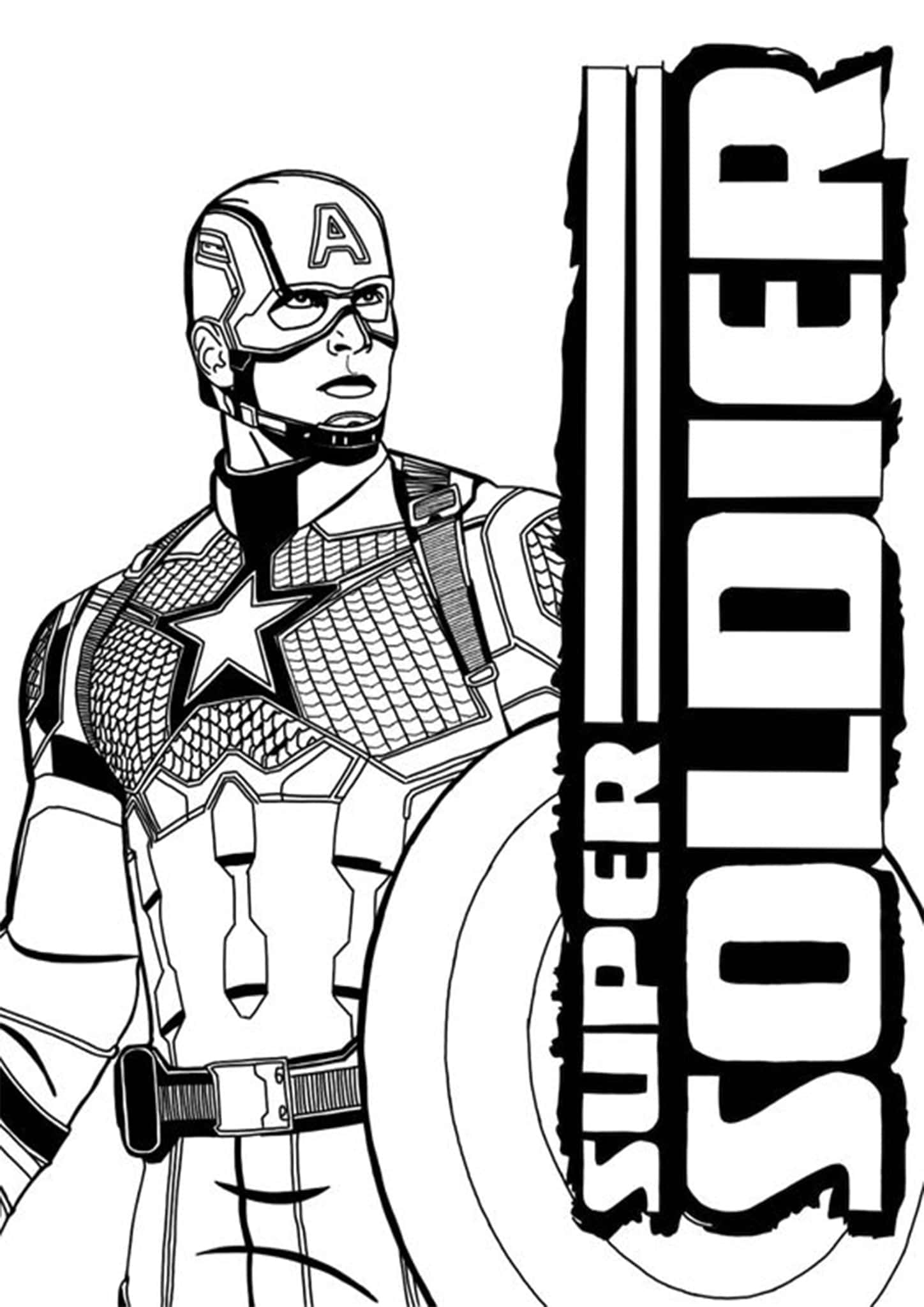 Printable Captain America Coloring Pages Printable Captain America Coloring Pages