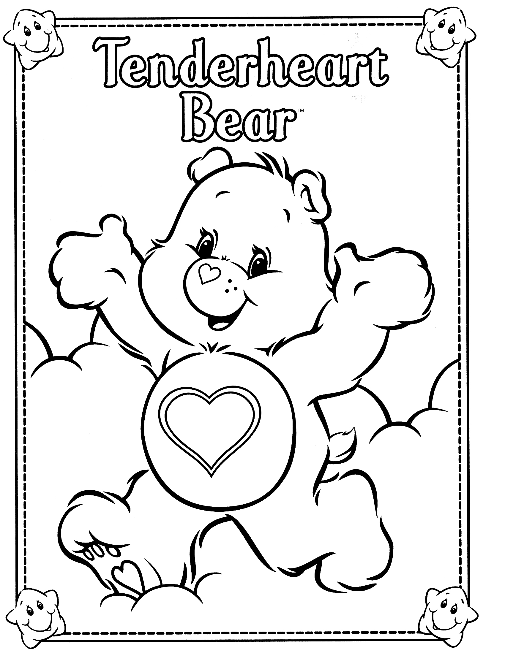 Printable Care Bear Coloring Pages Printable Word Searches Printable Care Bear Coloring Pages Printable Word Searches