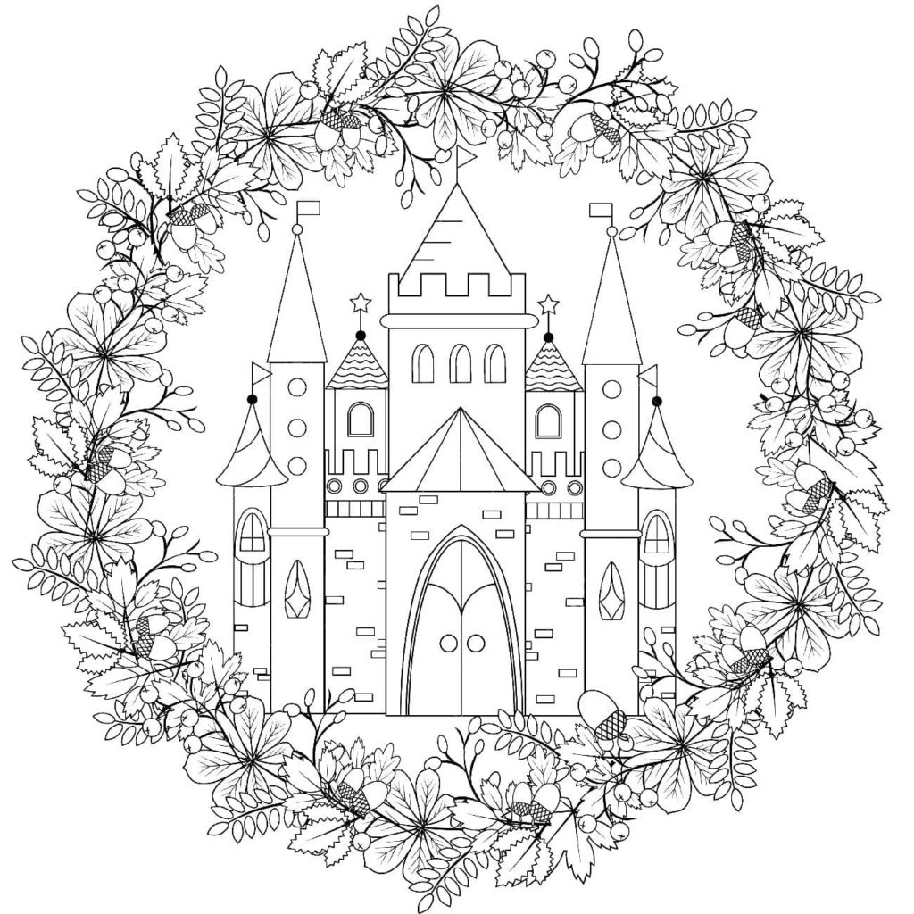 Printable Castle Coloring Pages Printable Castle Coloring Pages