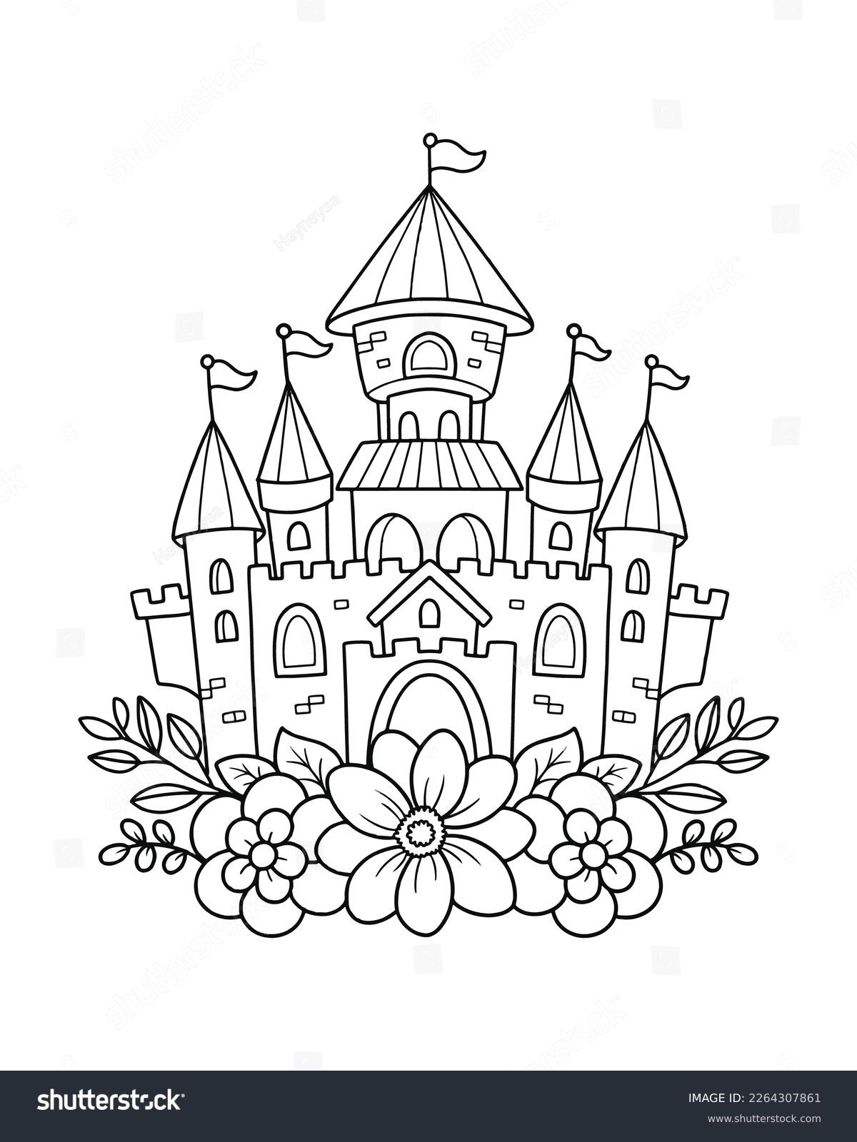 Printable Castle Coloring Pages Printable Castle Coloring Pages