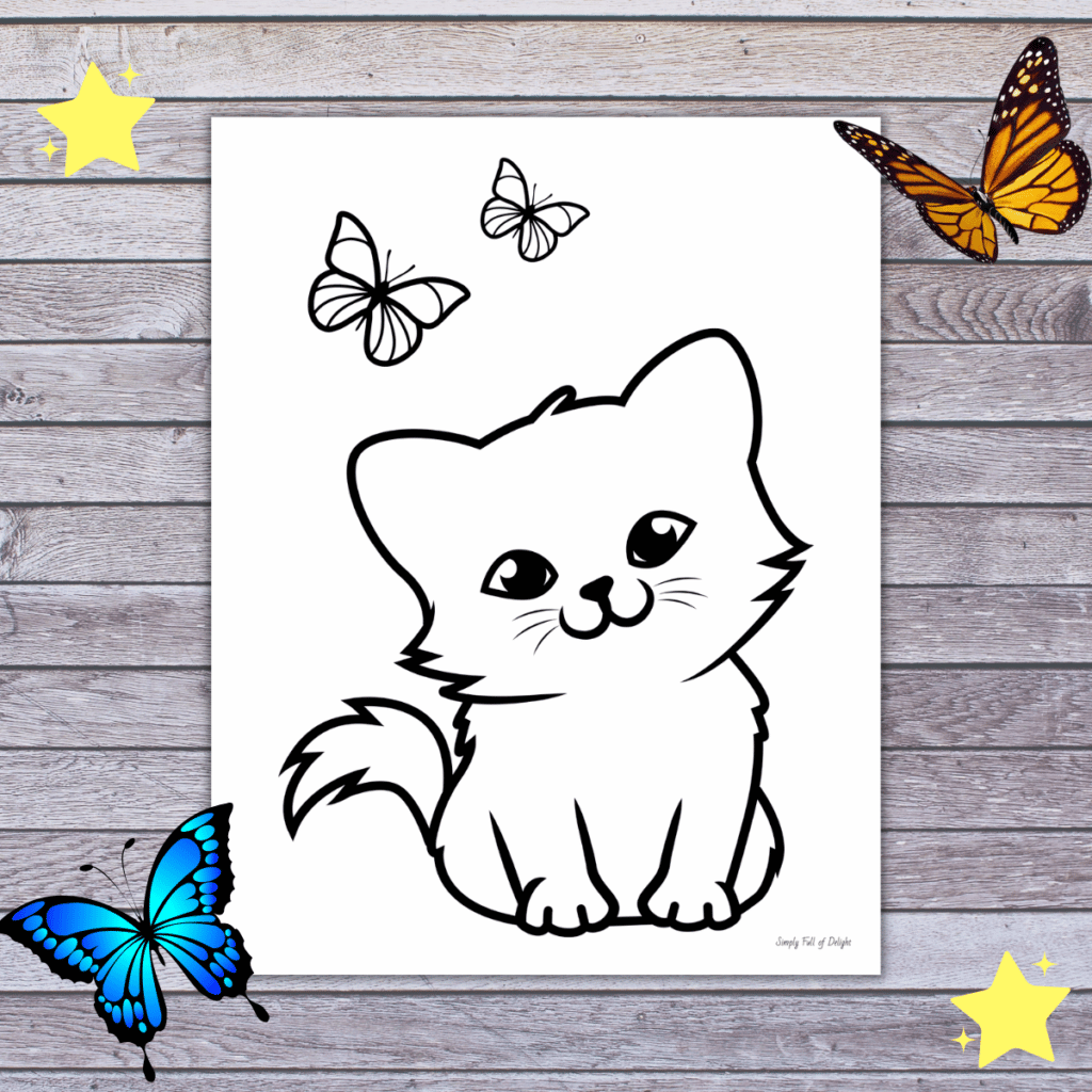 Printable Cat Coloring Pages Printable Cat Coloring Pages