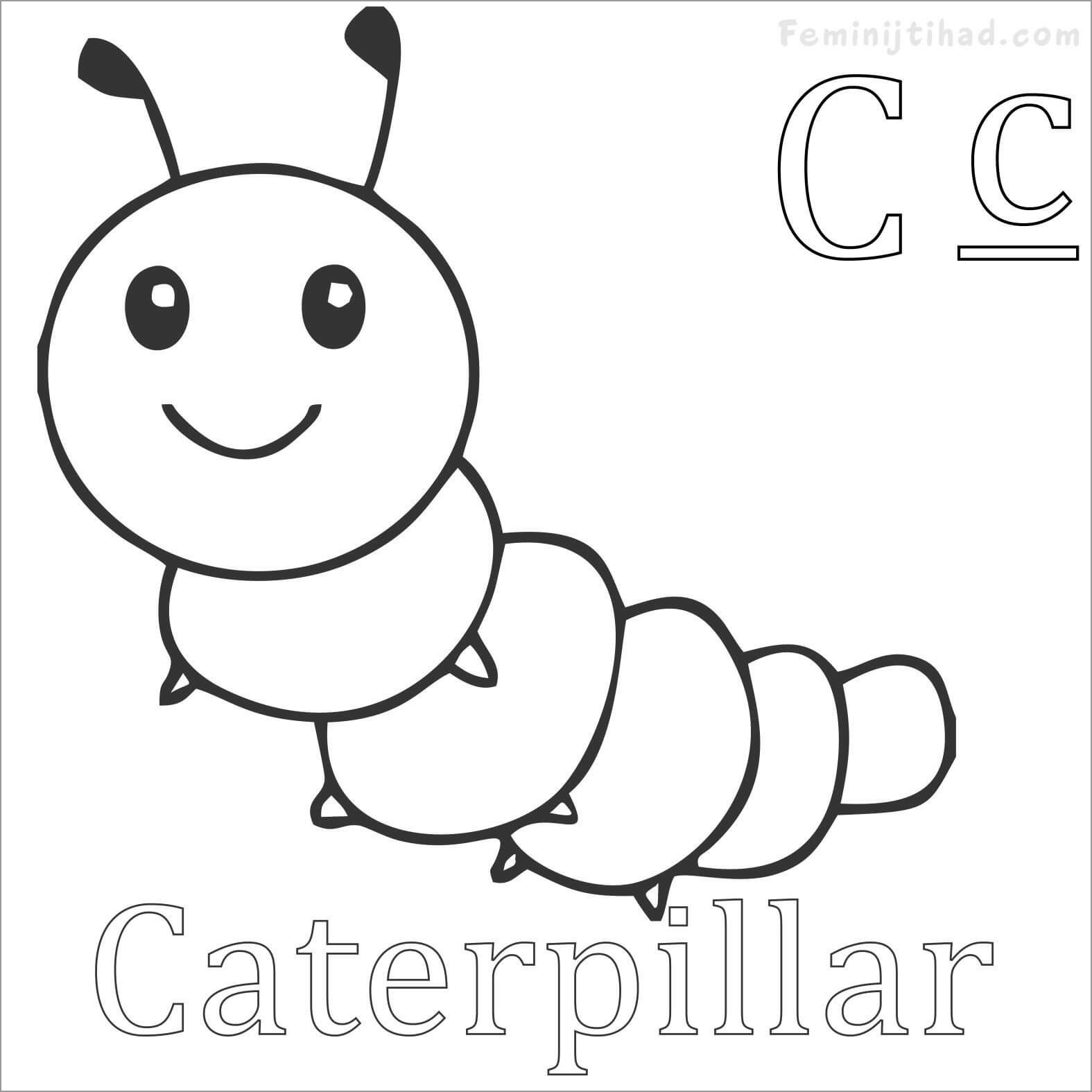 Printable Caterpillar Coloring Pages Free Printable Templates Printable Caterpillar Coloring Pages Free Printable Templates