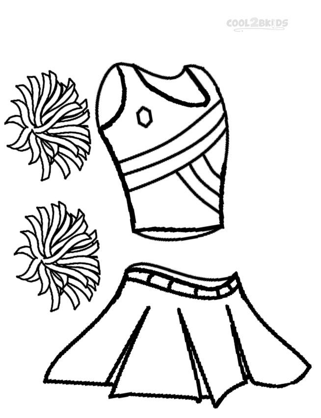 Printable Cheerleading Coloring Pages Printable Cheerleading Coloring Pages