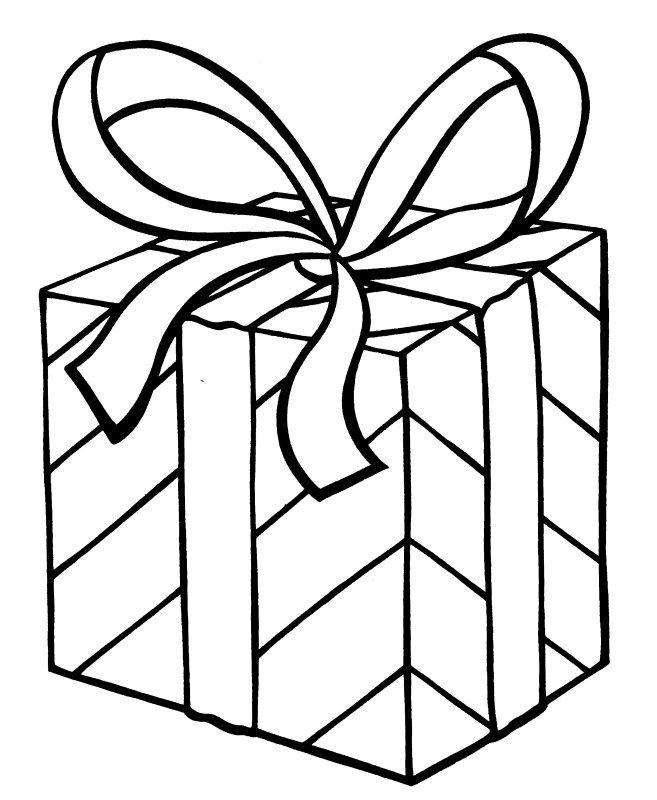 Printable Christmas Gifts Coloring Pages