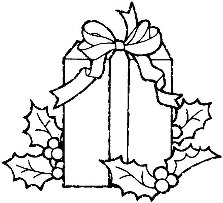 Printable Christmas Gifts Coloring Pages