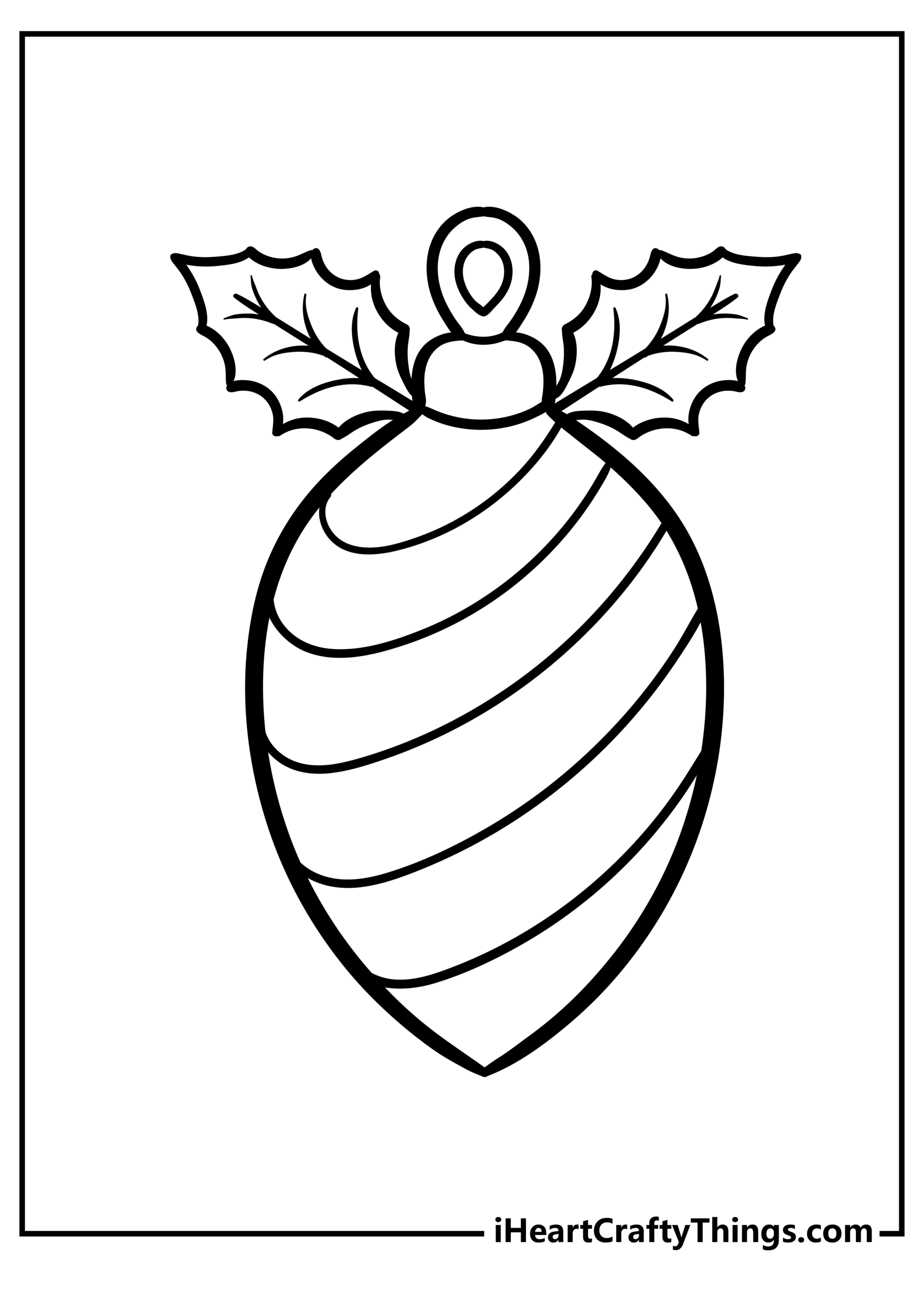 Printable Christmas Ornament Coloring Page Updated 2022 Coloring Nation Printable Christmas Ornament Coloring Page Updated 2022 Coloring Nation
