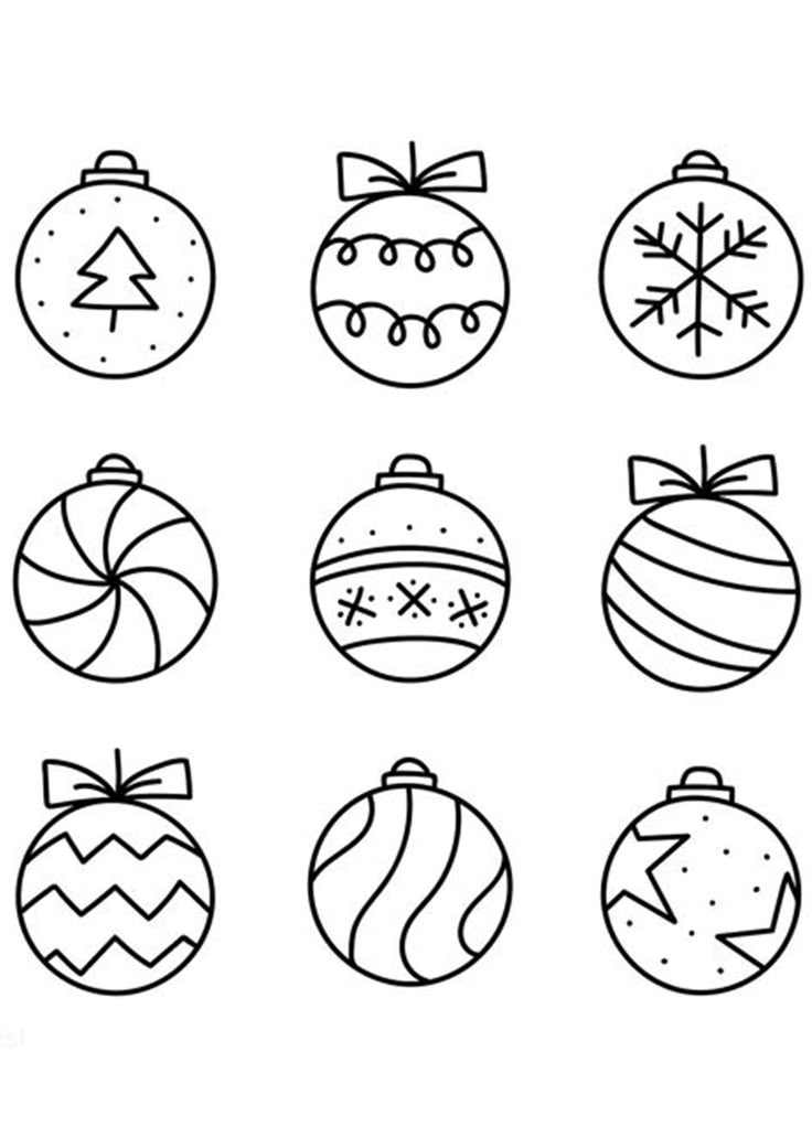Free Printable Christmas Ornament Coloring Pages Free Printable Christmas Ornament Coloring Pages