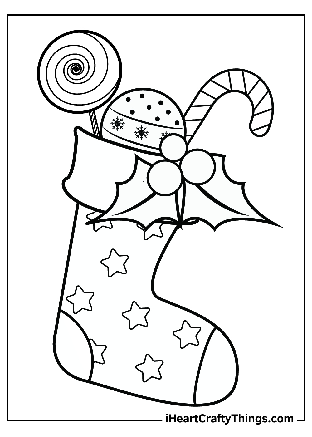 Printable Christmas Stocking Coloring Pages Printable Christmas Stocking Coloring Pages