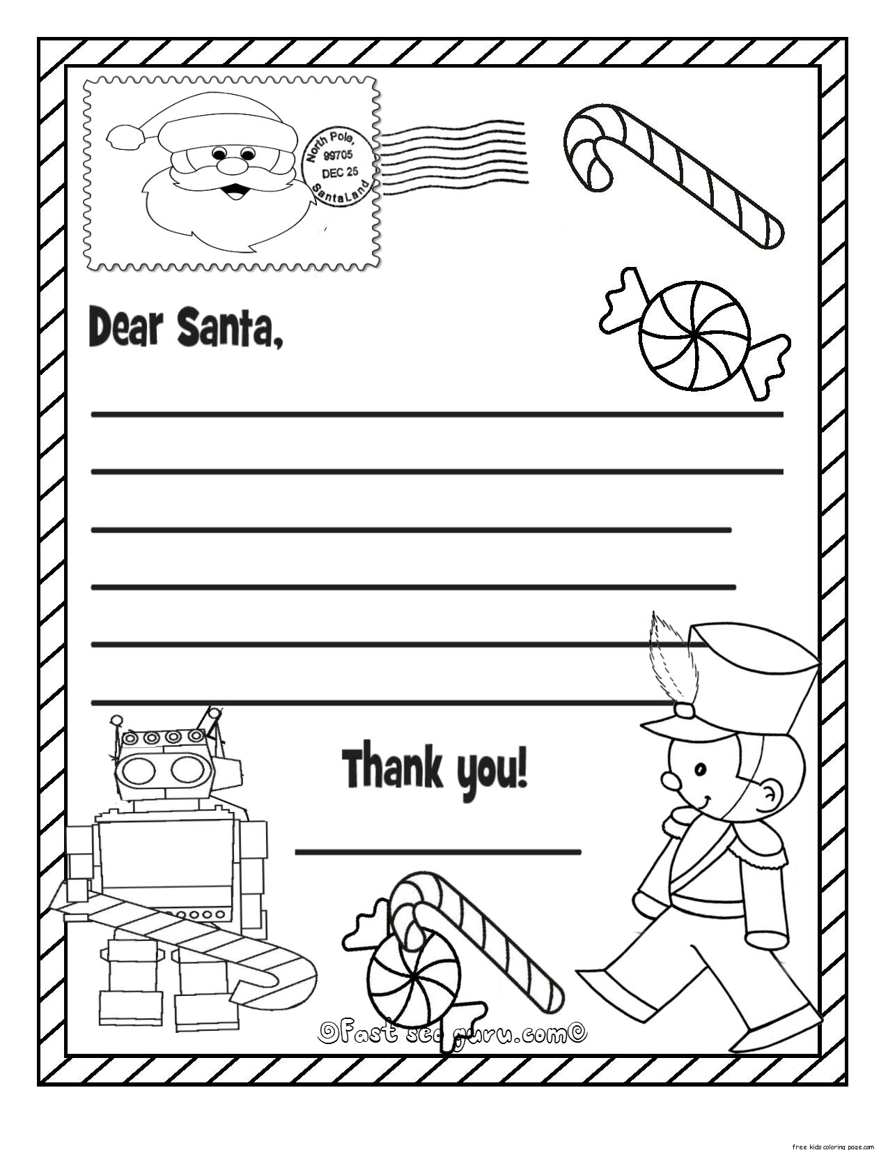 Printable Christmas Wish List To Santa Claus For Kids For KidsFree Printable Christmas Wish List To Santa Claus For Kids For KidsFree