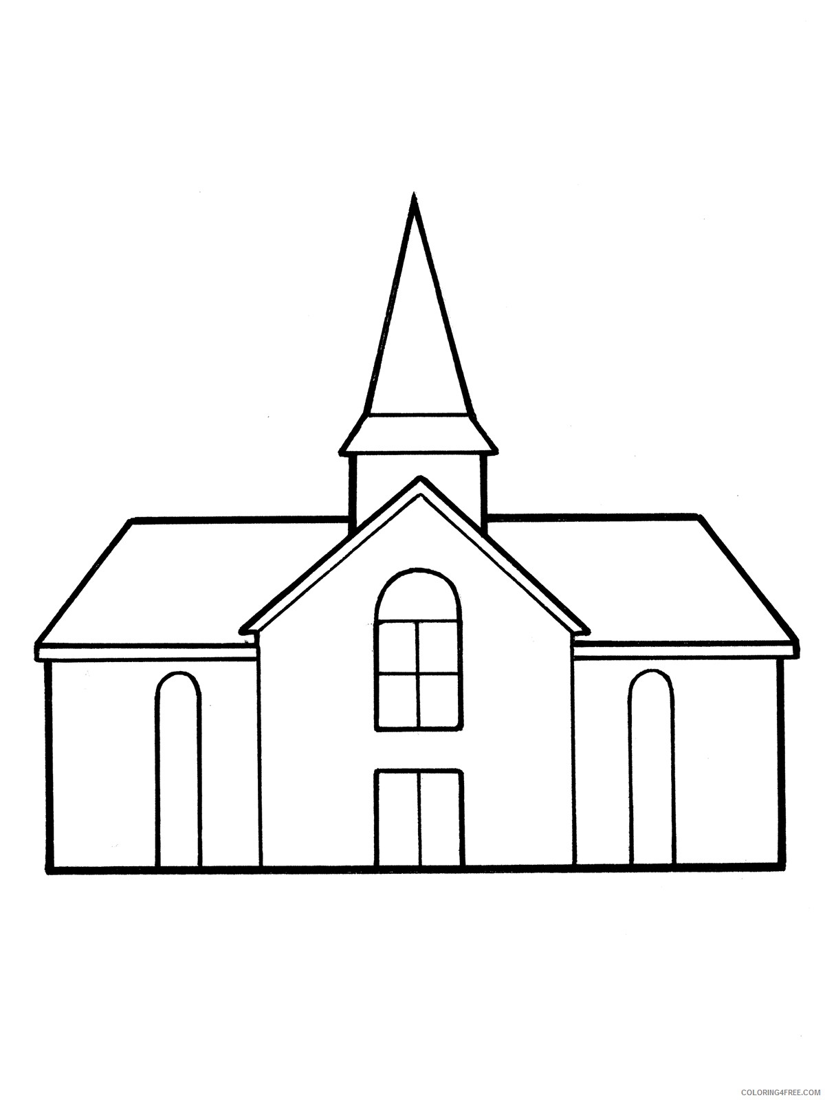 Printable Church Coloring Pages For Kids Coloring4free Coloring4Free