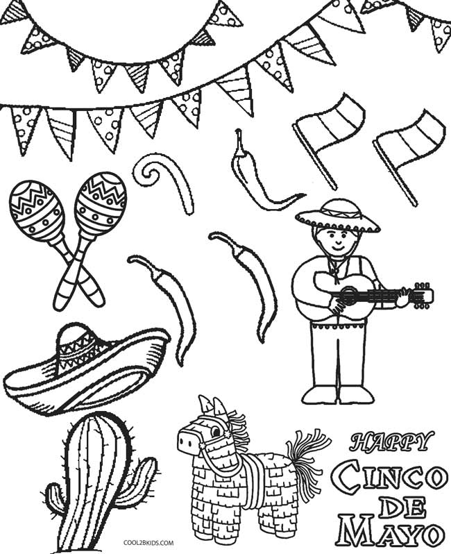 Printable Cinco De Mayo Coloring Pages For Kids Cool2bKids Printable Cinco De Mayo Coloring Pages For Kids Cool2bKids