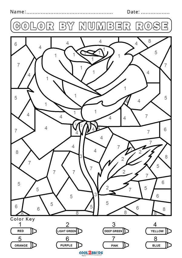 Printable Color By Number For Boys Printable Color By Number For Boys