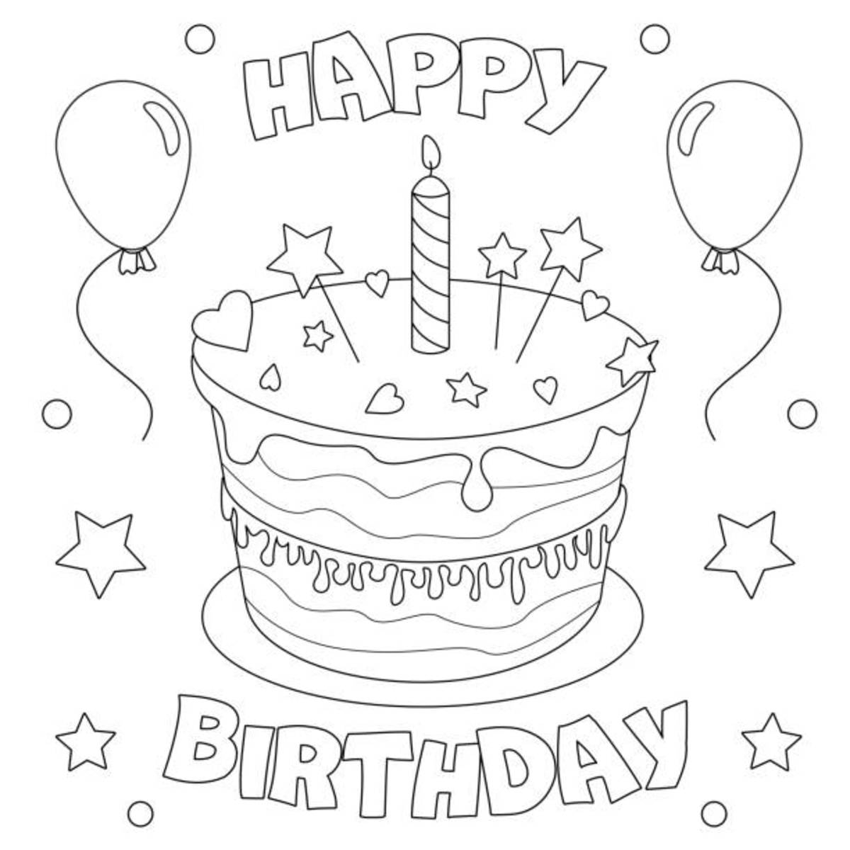 Printable Coloring Birthday Cards For Mom Printable Coloring Birthday Cards For Mom