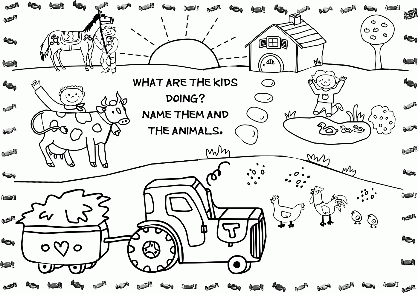 Printable Coloring Pages Barn With Animals Coloring Nation Printable Coloring Pages Barn With Animals Coloring Nation