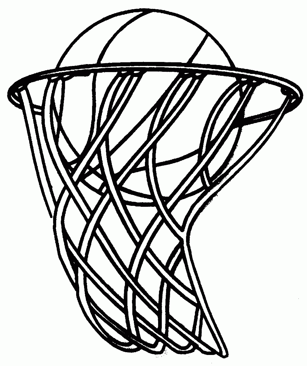 Printable Coloring Pages Basketball Printable Coloring Pages Basketball