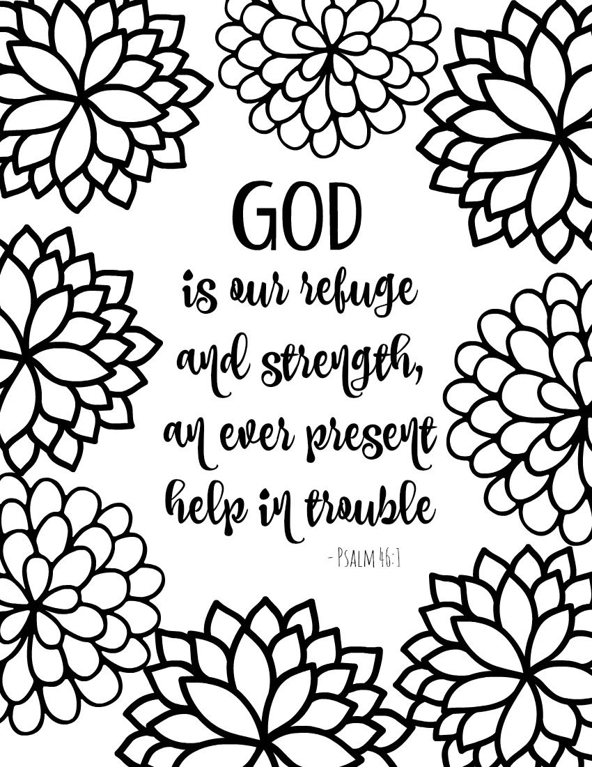 Printable Coloring Pages Bible Verses