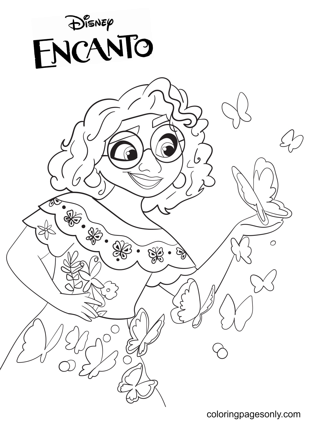 Printable Coloring Pages Encanto Printable Coloring Pages Encanto