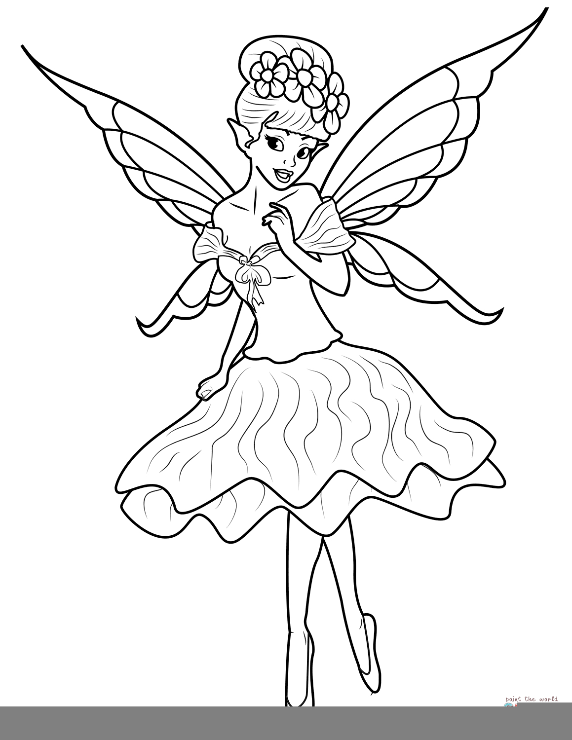 Printable Coloring Pages Fairies