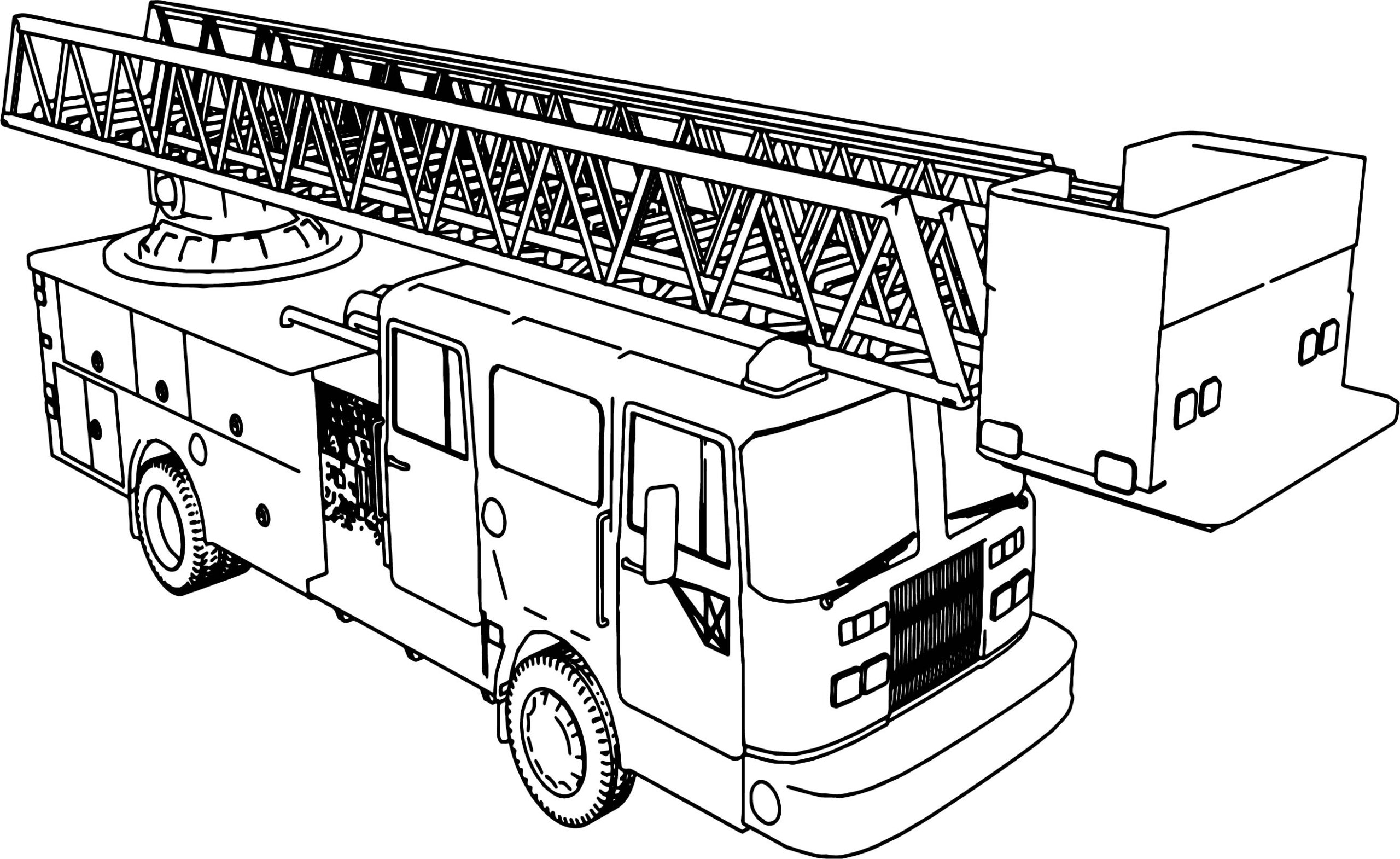 Printable Coloring Pages Fire Truck Printable Coloring Pages Fire Truck
