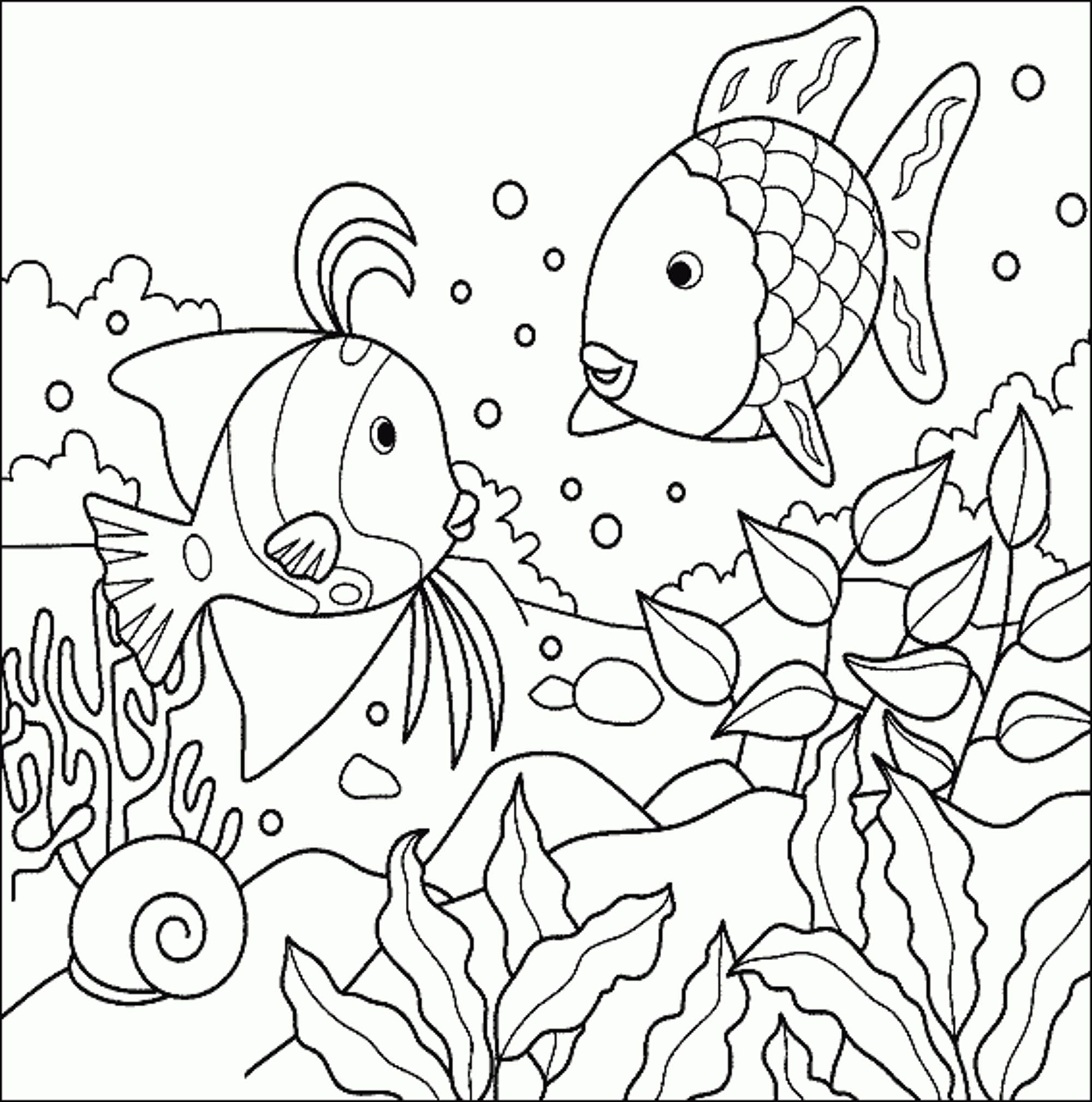 Printable Coloring Pages Fish Printable Coloring Pages Fish