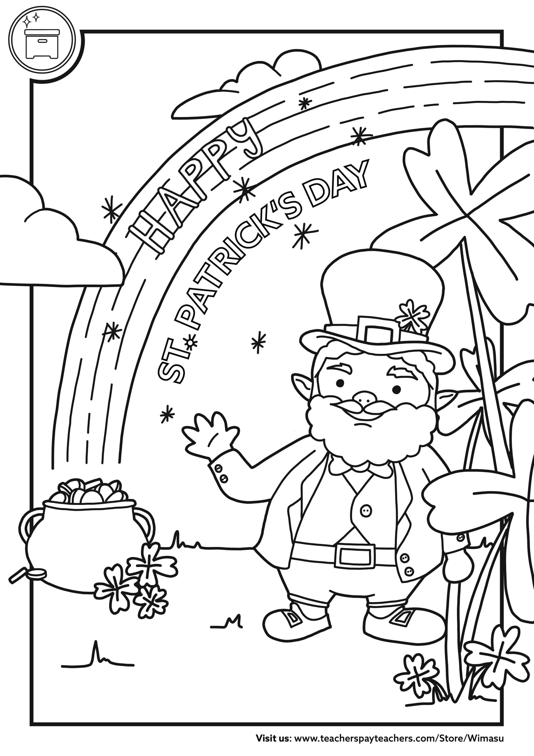 Printable Coloring Pages For St Patricks Day Prntbl Printable Coloring Pages For St Patricks Day Prntbl