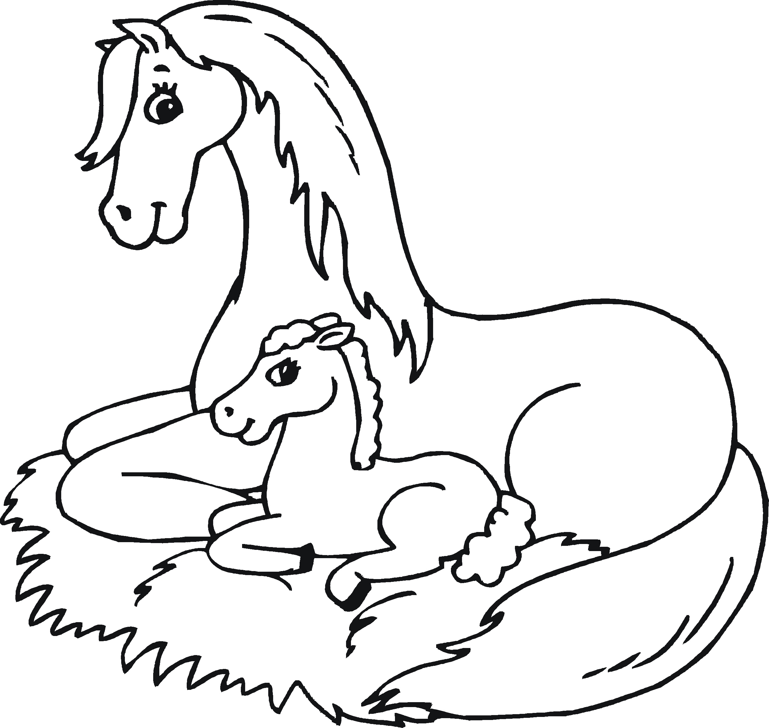 Printable Coloring Pages Horse