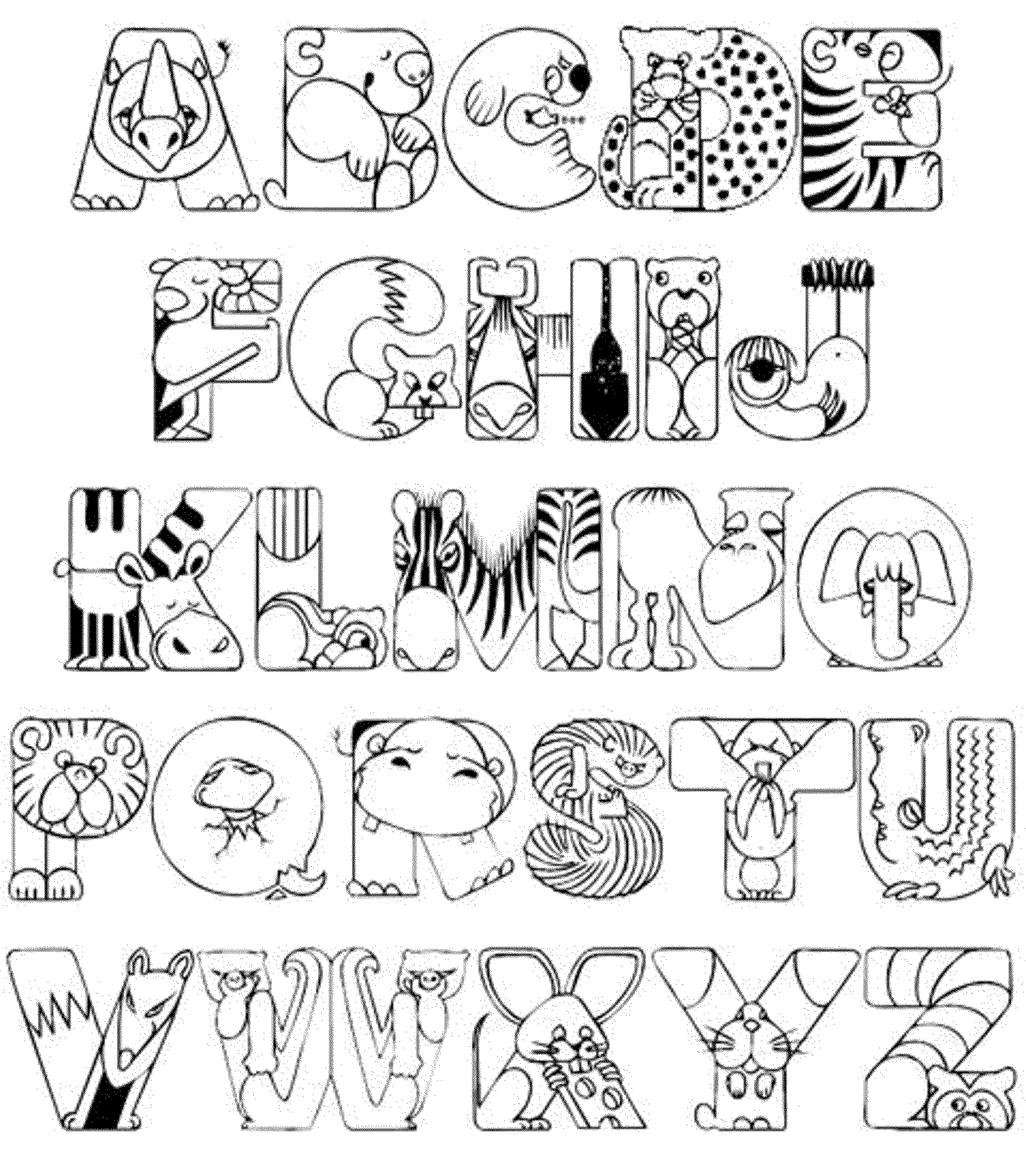 Printable Coloring Pages Letters Printable Coloring Pages Letters