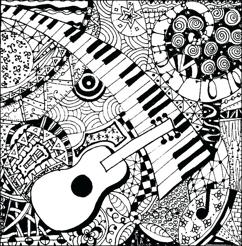 Music Coloring Pages Printable Music Coloring Pages Printable