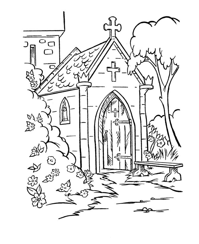 Printable Coloring Pages Of Churches Printable Coloring Pages Of Churches
