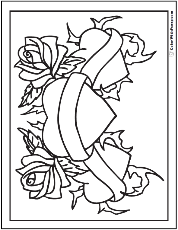 Roses Printable Coloring Pages Roses Printable Coloring Pages