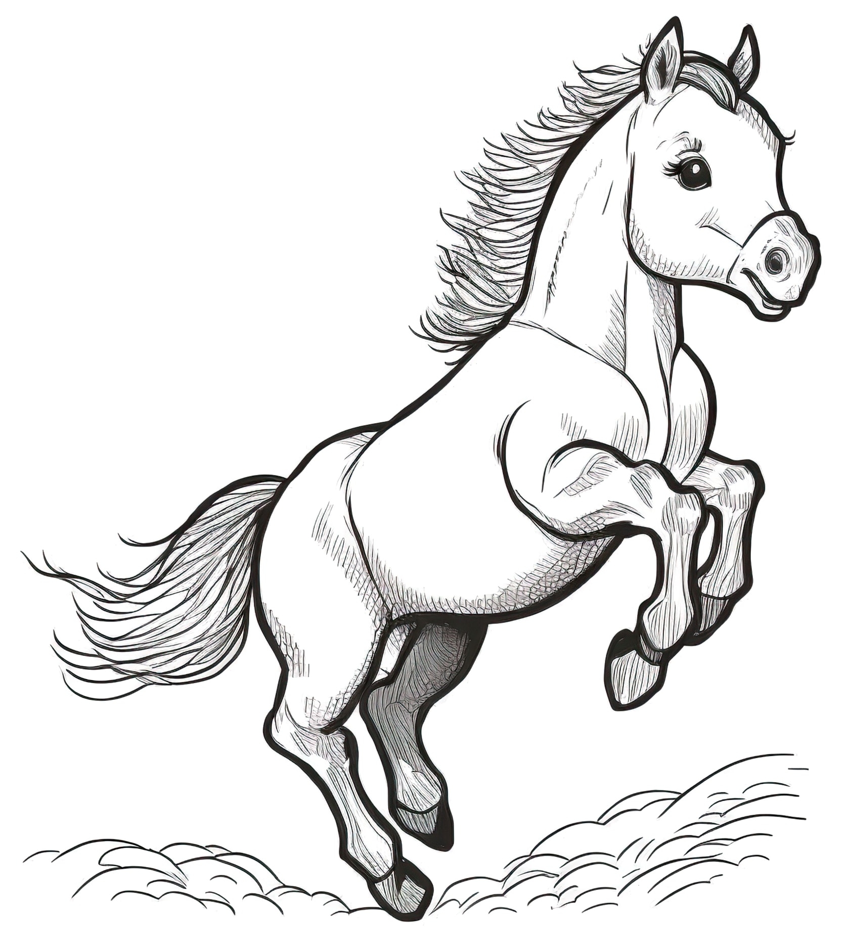 Printable Coloring Pages Of Horses Printable Coloring Pages Of Horses