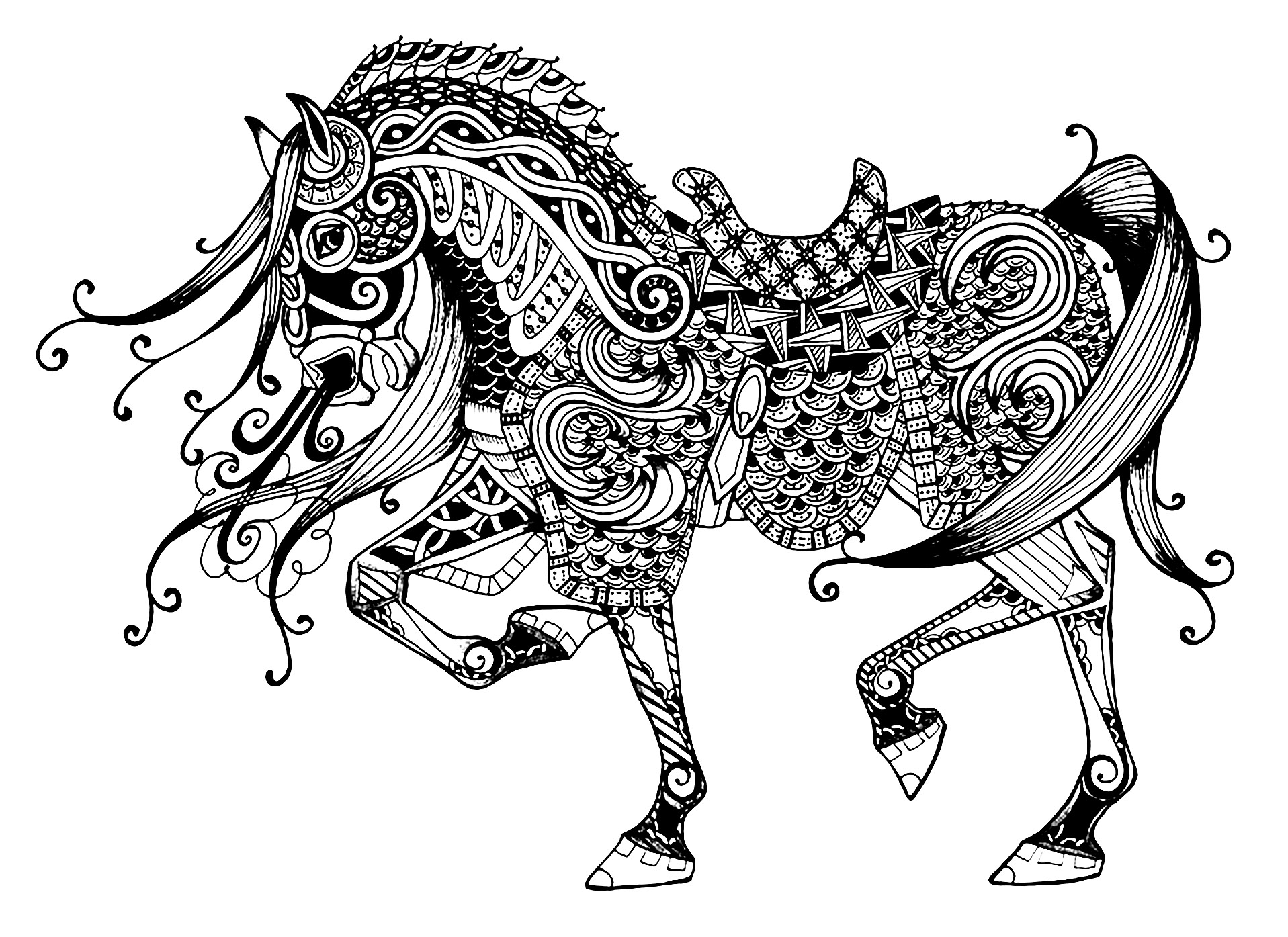 Printable Coloring Pages Of Horses Printable Coloring Pages Of Horses