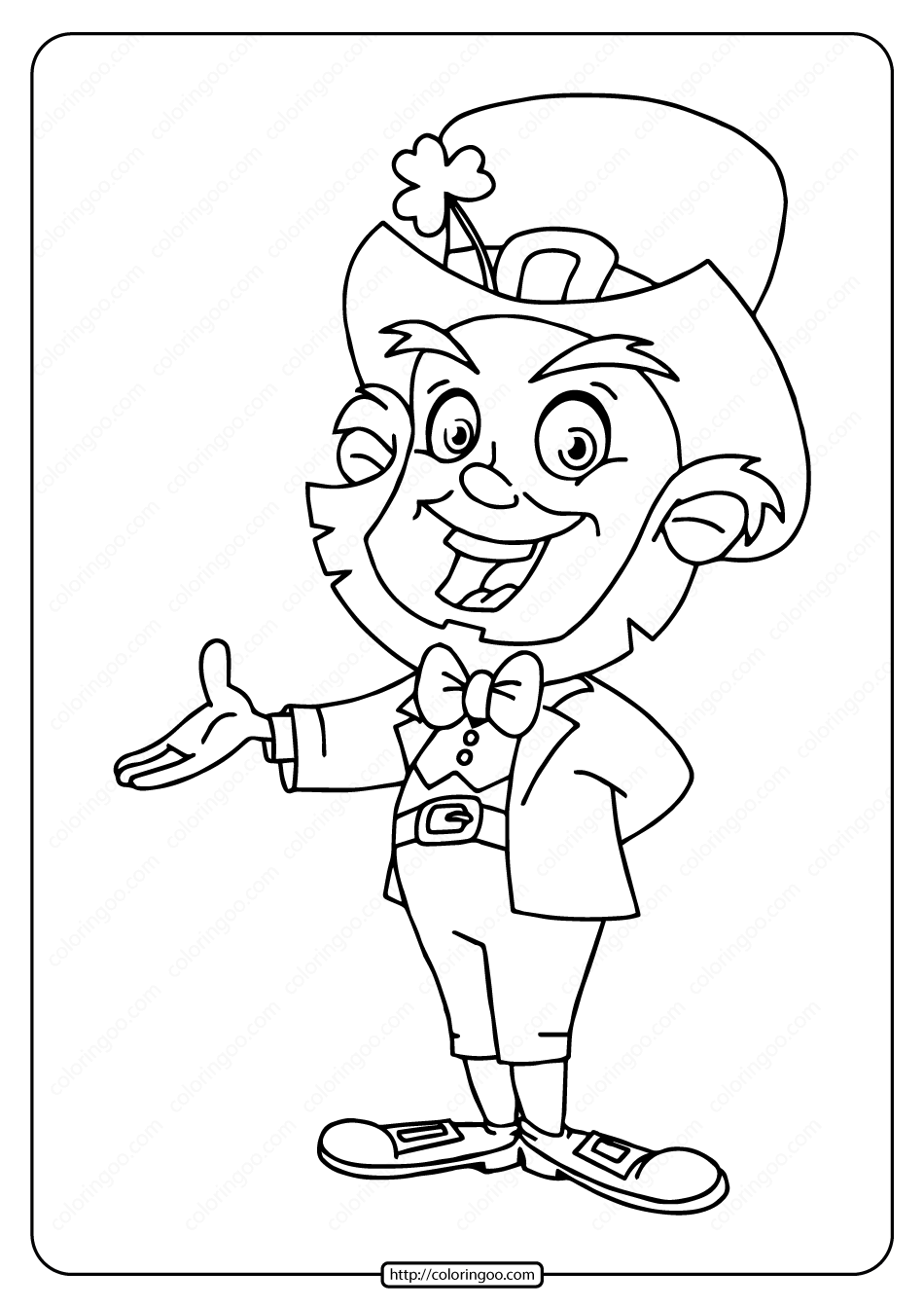 Printable Coloring Pages Of Leprechauns Printable Coloring Pages Of Leprechauns