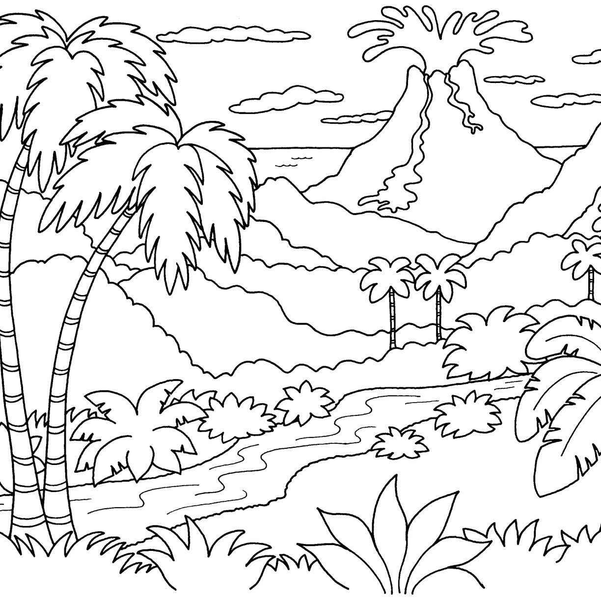 Printable Coloring Pages Of Nature Printable Coloring Pages Of Nature